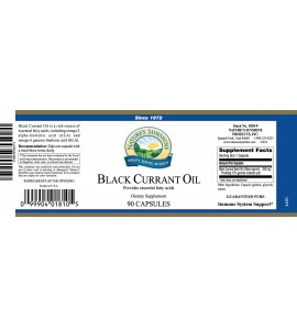 Black Currant Oil (90 Softgel Caps) label