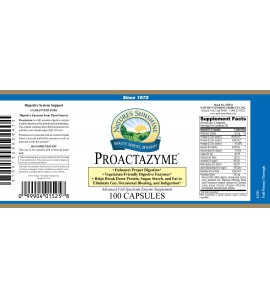 Proactazyme® (100 Caps) label