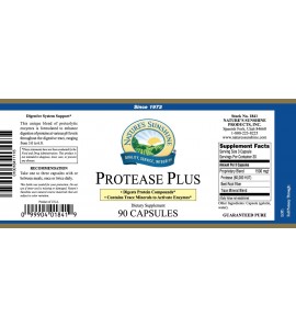 Protease Plus (90 Caps) label