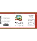 Psyllium (Seeds) (100 Caps) label