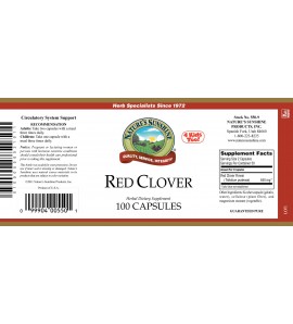 Red Clover (100 Caps) label