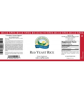 Red Yeast Rice (120 Caps) label