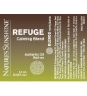 REFUGE Calming Blend Roll-On (10 ml) label