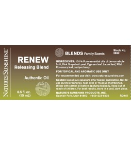 RENEW Releasing Blend (15 ml) label