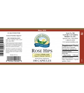 Rose Hips (100 Caps) label