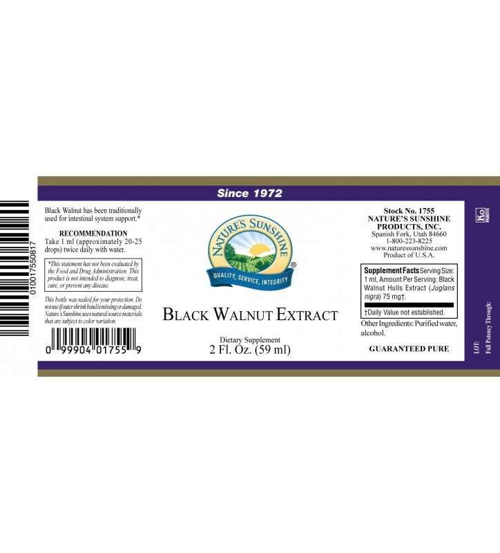 Black Walnut Extract (2 fl. oz.)