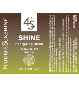 Shine Energizing Blend Roll-On (10 ml) label