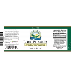 Blood Pressurex (60 Caps) label