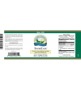 SnorEase® (60 Caps) label