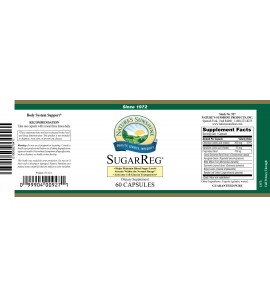 SugarReg® (60 Caps) label