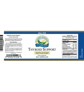 Thyroid Support (60 Caps) label